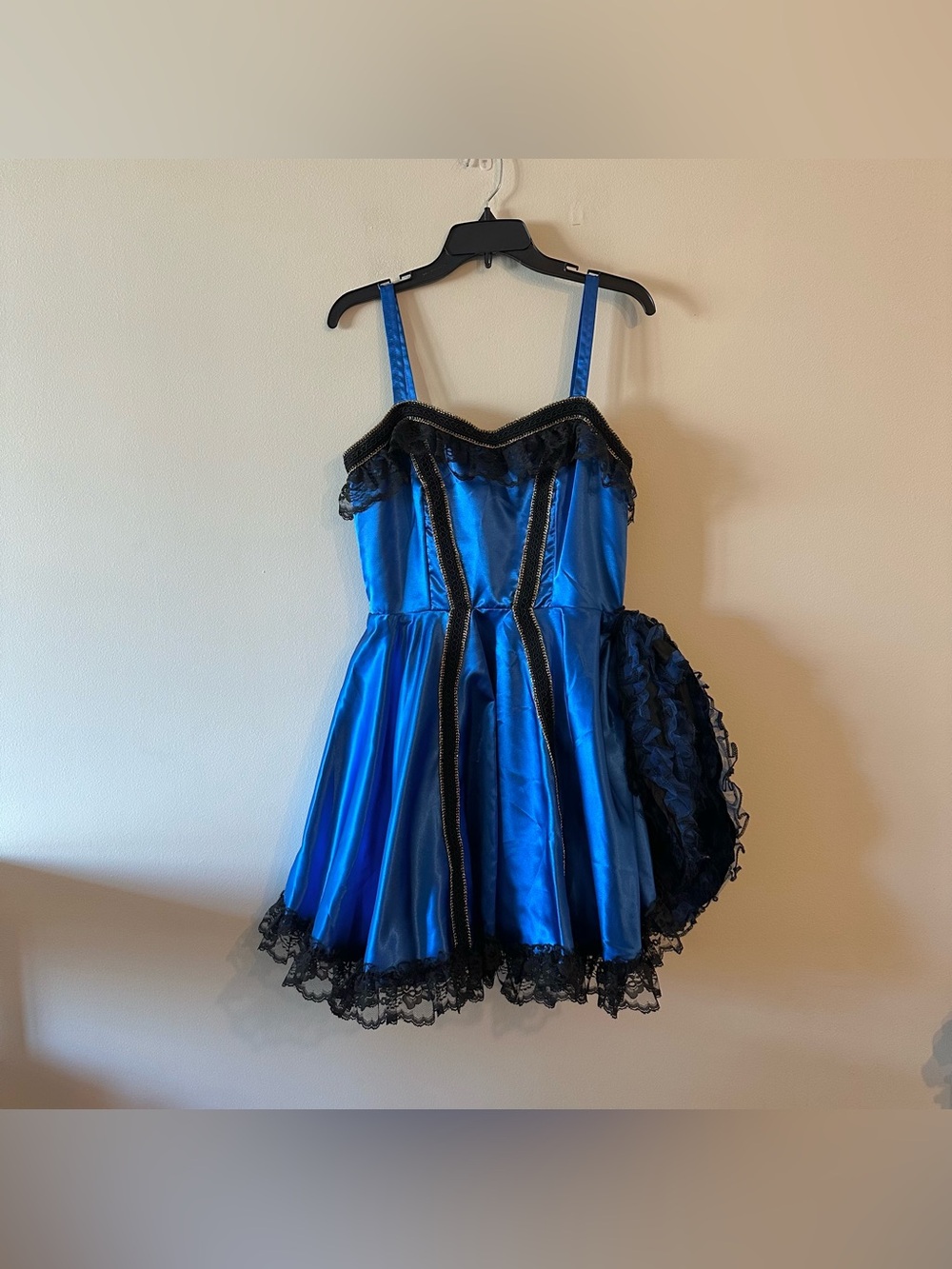 Tabi's Characters Saloon Girl Costume Showgirl Western Can Can Blue Dress M USA